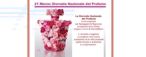 21 Marzo: Festa Nazionale del Profumo